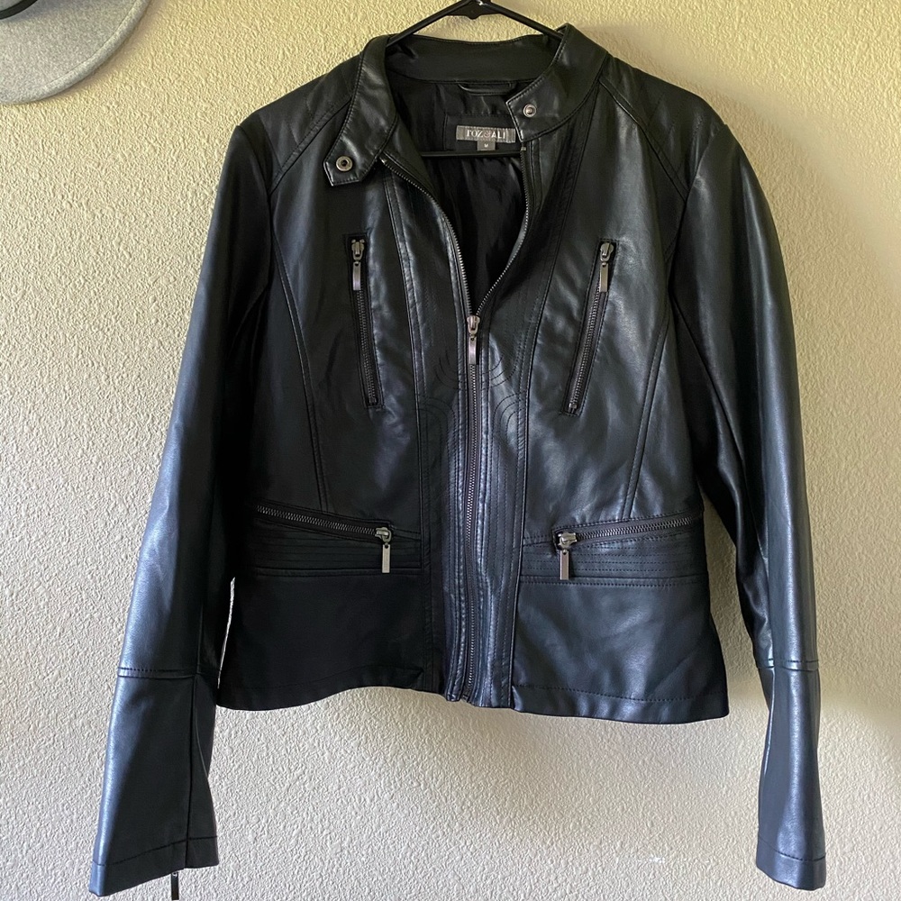 Roz & Ali Vegan Leather Jacket Like New